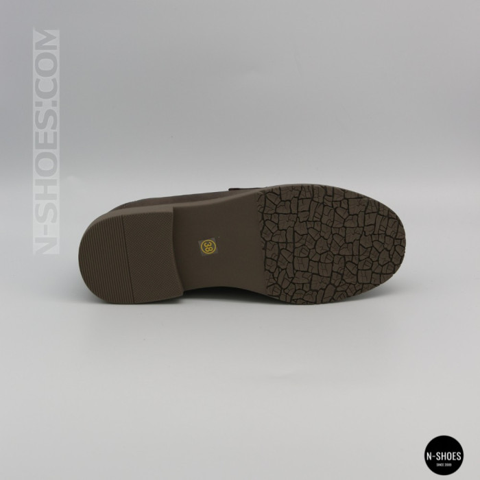 Женские серые кожаные лоферы Allsy 209586 Lonza 26z83d2706-1 grey 6194 с анатомической стелькой
