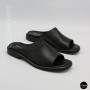 Black Leather Sabots Fabio Monelli 211980: Summer Comfort