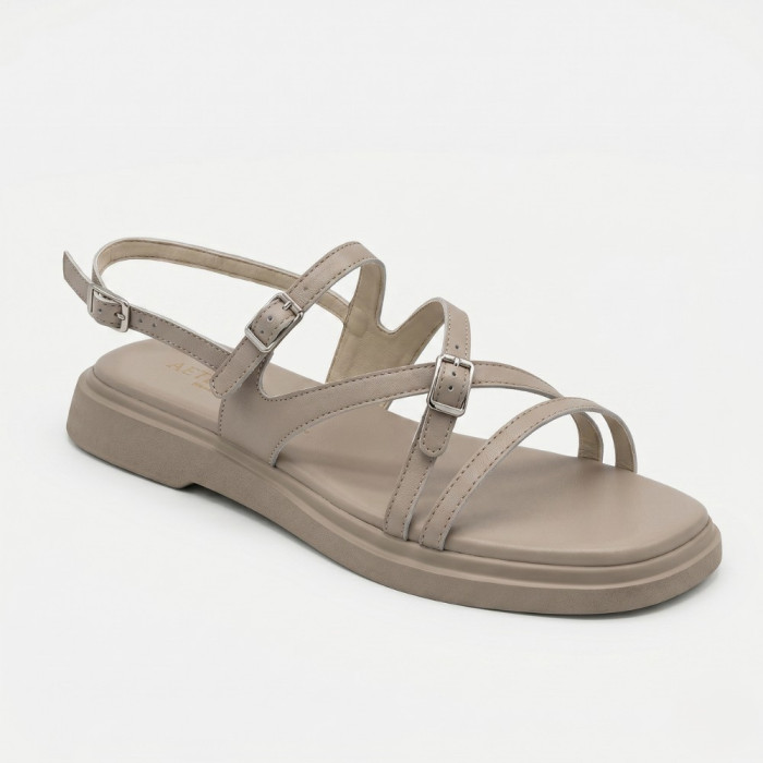 Комфортные серые женские босоножки Allsy 209317 Lonza 212513 212515 Grey 6202