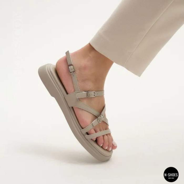 Комфортные серые женские босоножки Allsy 209317 Lonza 212513 212515 Grey 6202