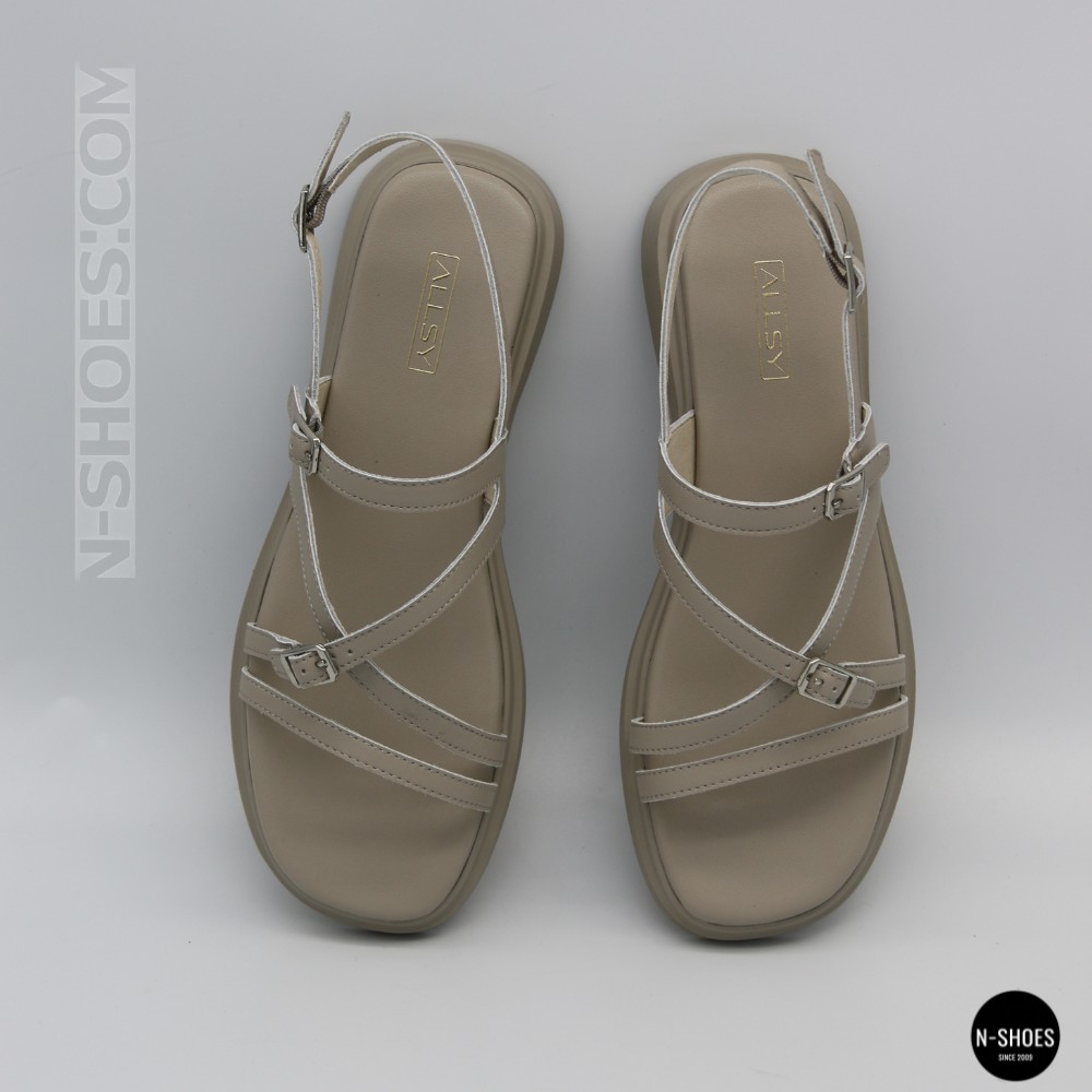 Комфортні сірі жіночі босоніжки Allsy 209317 Lonza 212515 Grey 6202