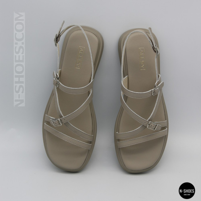 Комфортные серые женские босоножки Allsy 209317 Lonza 212513 212515 Grey 6202