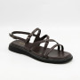Elegant Chocolate Leather Sandals Allsy 209315