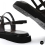 Elegant Chocolate Leather Sandals Allsy 209315