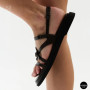Elegant Chocolate Leather Sandals Allsy 209315