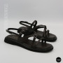 Elegant Chocolate Leather Sandals Allsy 209315