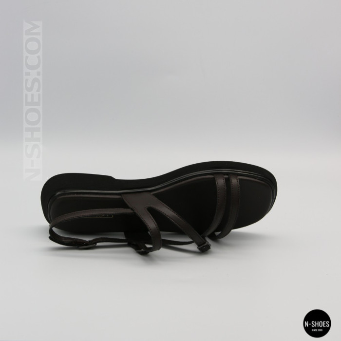 Элегантные кожаные босоножки Allsy 209315 Lonza 212514 brown 6203 шоколадного цвета