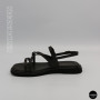 Elegant Chocolate Leather Sandals Allsy 209315