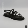 Elegant Chocolate Leather Sandals Allsy 209315