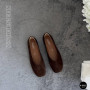 Жіночі коричневі замшеві балетки Allsy 2029236 Lonza 212420 25z54d2612-2 brown 6204