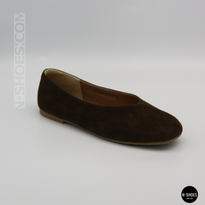 Женские коричневые замшевые балетки Allsy 2029236 Lonza 212420 25z54d2612-2 brown 6204