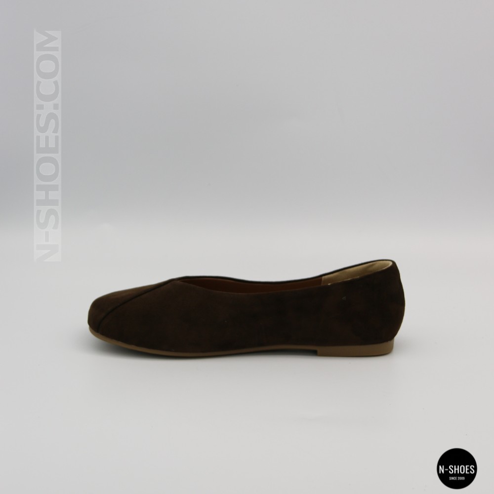 Жіночі коричневі замшеві балетки Allsy 2029236 Lonza 212420 25z54d2612-2 brown 6204