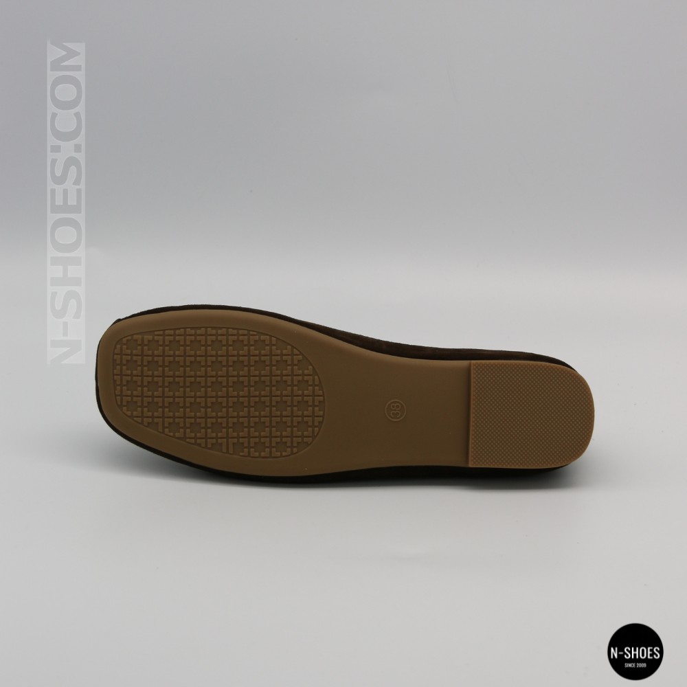 Жіночі коричневі замшеві балетки Allsy 2029236 Lonza 212420 25z54d2612-2 brown 6204