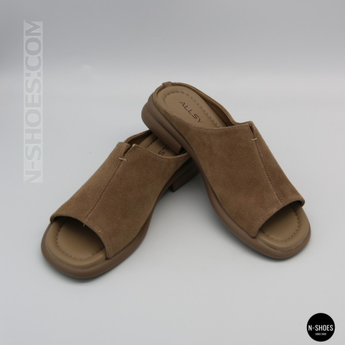 Women's Beige Suede Sabots Allsy 2095551 Lonza 212519 212517 beige 6205