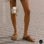 Women's Beige Suede Sabots Allsy 2095551 Lonza 212519 212517 beige 6205