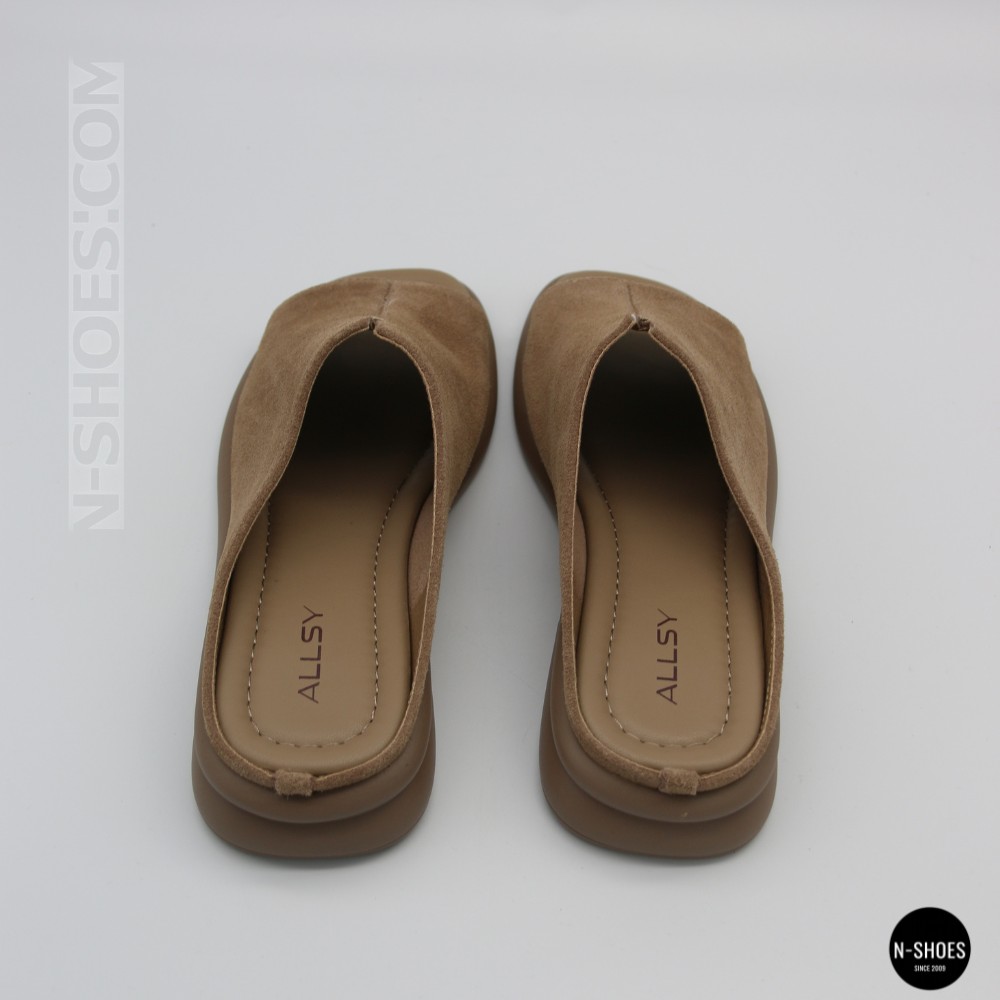 Women's Beige Suede Sabots Allsy 2095551 Lonza 212519 212517 beige 6205