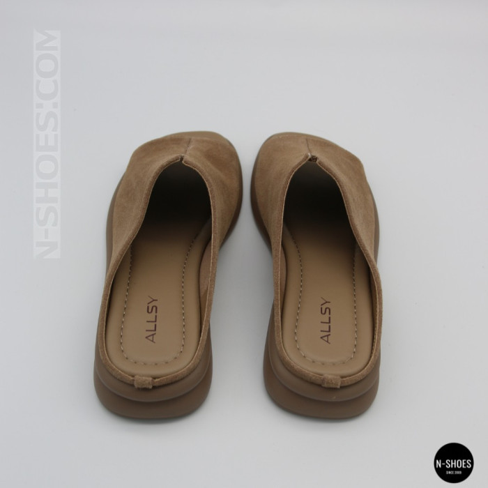 Women's Beige Suede Sabots Allsy 2095551 Lonza 212519 212517 beige 6205