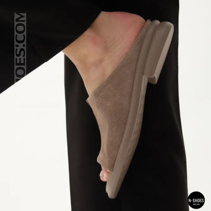 Women's Beige Suede Sabots Allsy 2095551 Lonza 212519 212517 beige 6205