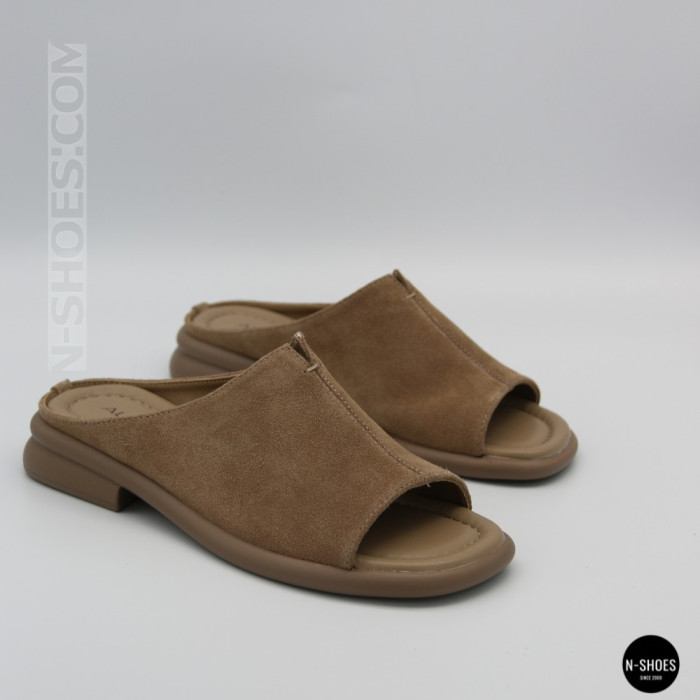 Women's Beige Suede Sabots Allsy 2095551 Lonza 212519 212517 beige 6205