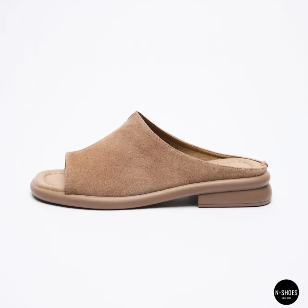 Women's Beige Suede Sabots Allsy 2095551 Lonza 212519 212517 beige 6205