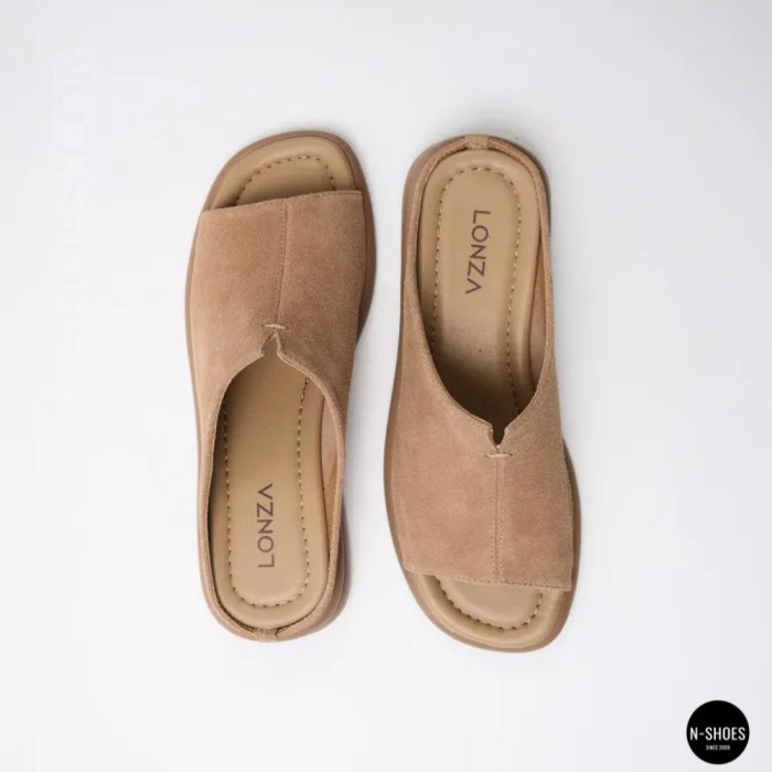 Women's Beige Suede Sabots Allsy 2095551 Lonza 212519 212517 beige 6205