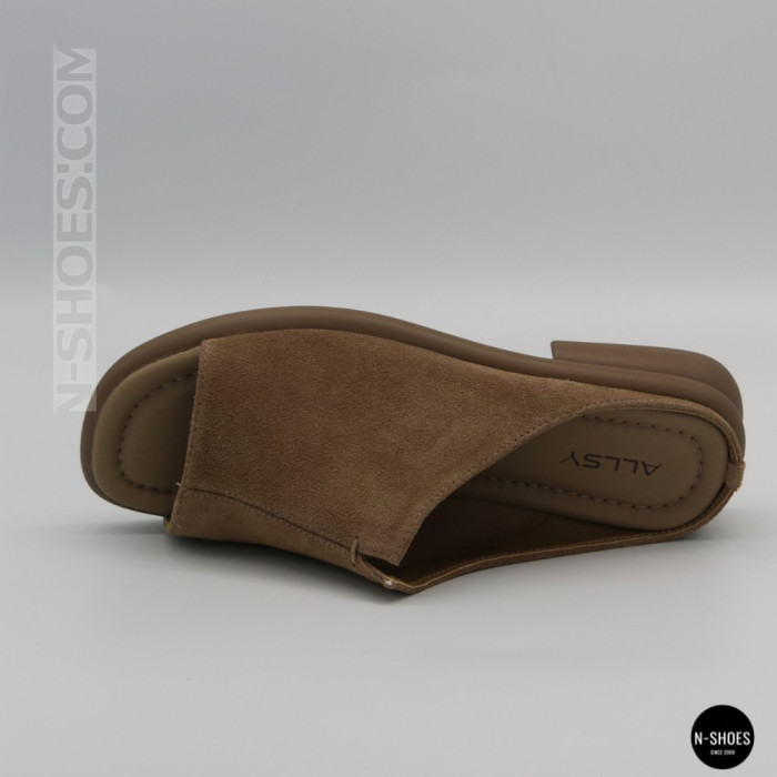 Women's Beige Suede Sabots Allsy 2095551 Lonza 212519 212517 beige 6205