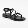 Жіночі чорні босоніжки з ремінцями Allsy 207402 Lonza Cleo Black 207403 6206