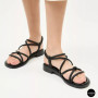 Жіночі чорні босоніжки з ремінцями Allsy 207402 Lonza Cleo Black 207403 6206