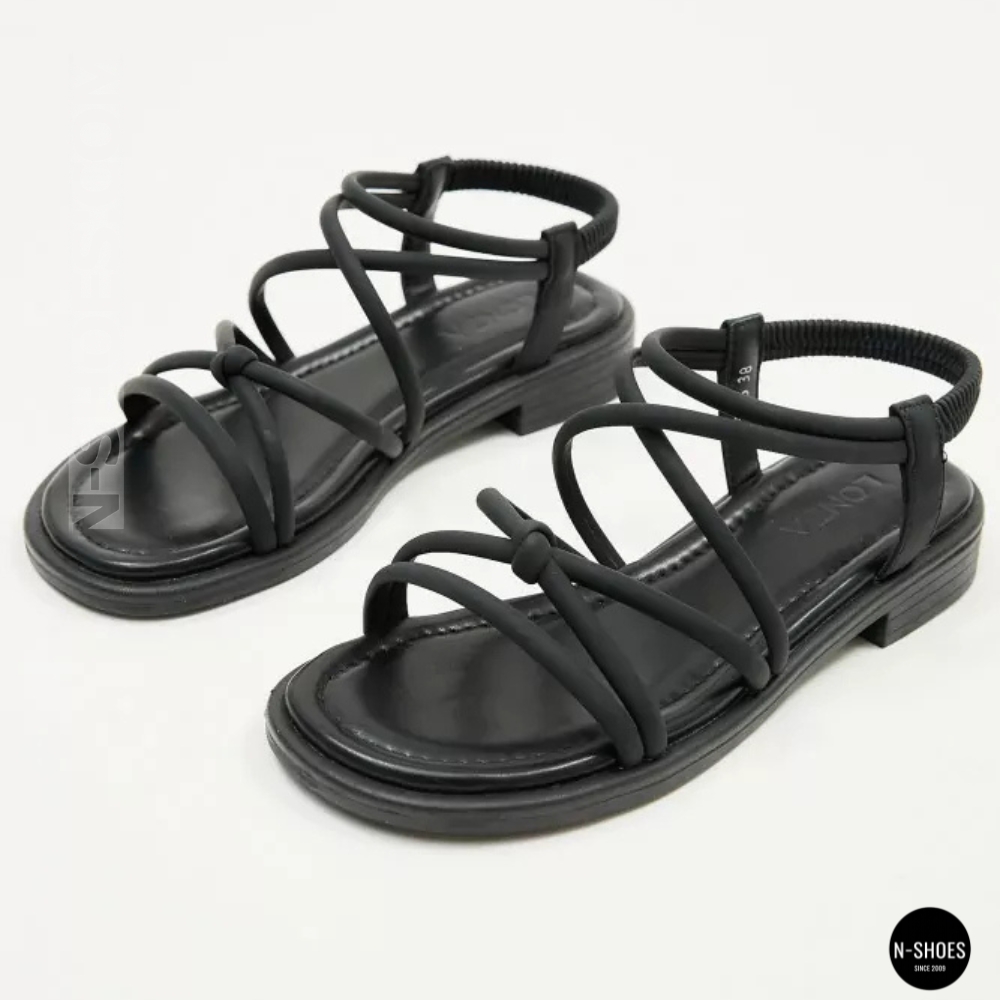 Жіночі чорні босоніжки з ремінцями Allsy 207402 Lonza Cleo Black 207403 6206
