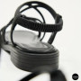 Жіночі чорні босоніжки з ремінцями Allsy 207402 Lonza Cleo Black 207403 6206