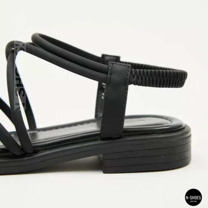 Черные женские босоножки Allsy 207402 Lonza Cleo Black 207403 6206 с изящными ремешками