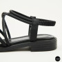 Жіночі чорні босоніжки з ремінцями Allsy 207402 Lonza Cleo Black 207403 6206