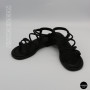 Жіночі чорні босоніжки з ремінцями Allsy 207402 Lonza Cleo Black 207403 6206