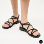 Жіночі чорні босоніжки з ремінцями Allsy 207402 Lonza Cleo Black 207403 6206