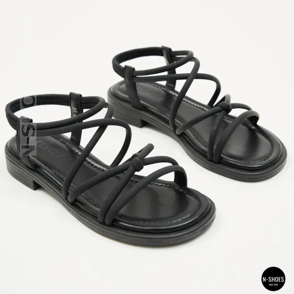 Жіночі чорні босоніжки з ремінцями Allsy 207402 Lonza Cleo Black 207403 6206