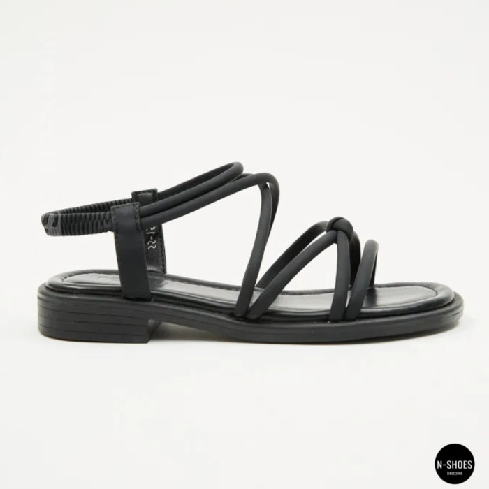 Черные женские босоножки Allsy 207402 Lonza Cleo Black 207403 6206 с изящными ремешками