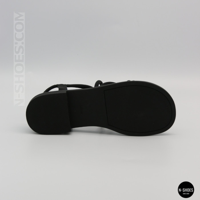 Черные женские босоножки Allsy 207402 Lonza Cleo Black 207403 6206 с изящными ремешками