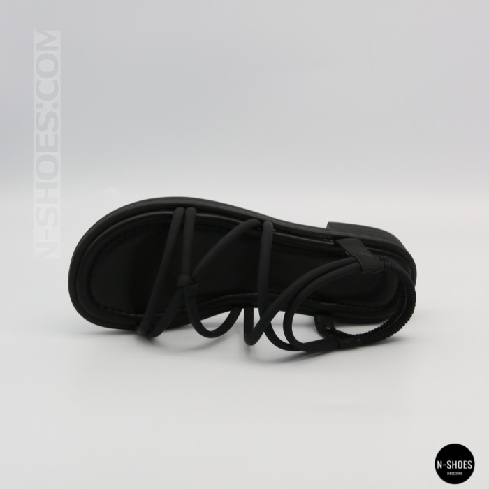 Черные женские босоножки Allsy 207402 Lonza Cleo Black 207403 6206 с изящными ремешками