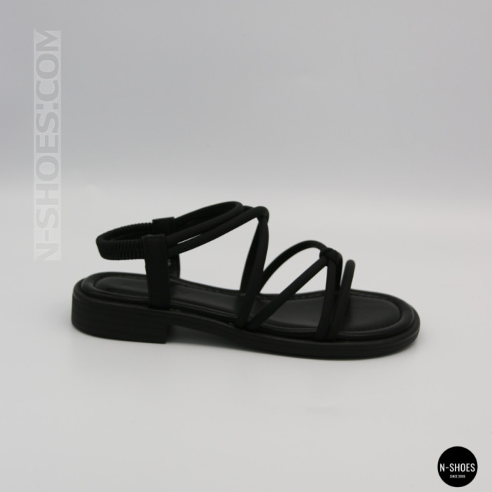 Черные женские босоножки Allsy 207402 Lonza Cleo Black 207403 6206 с изящными ремешками