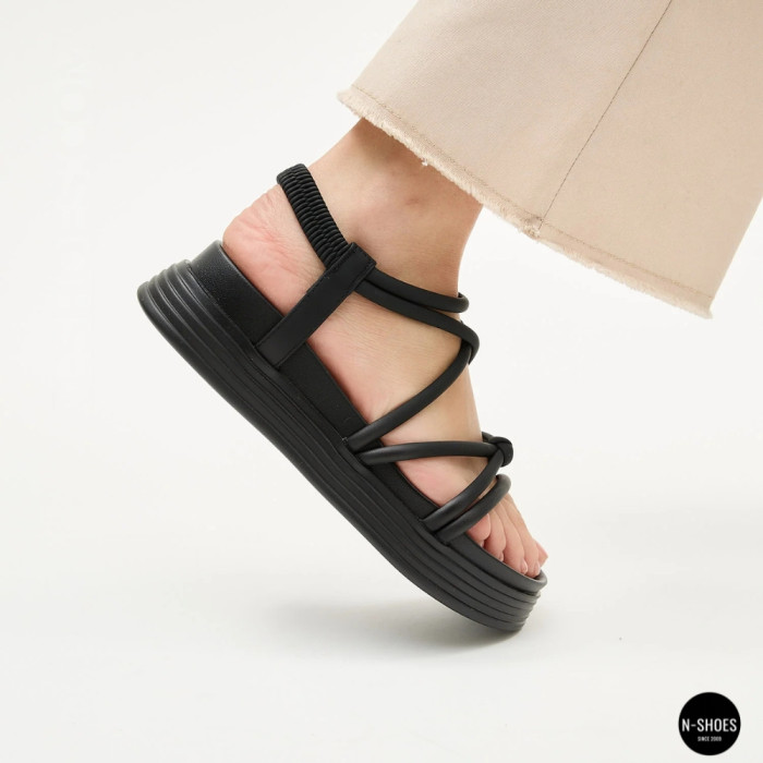Черные женские босоножки на платформе Allsy 207406 Lonza-207407 66-15 Denali Black 6208