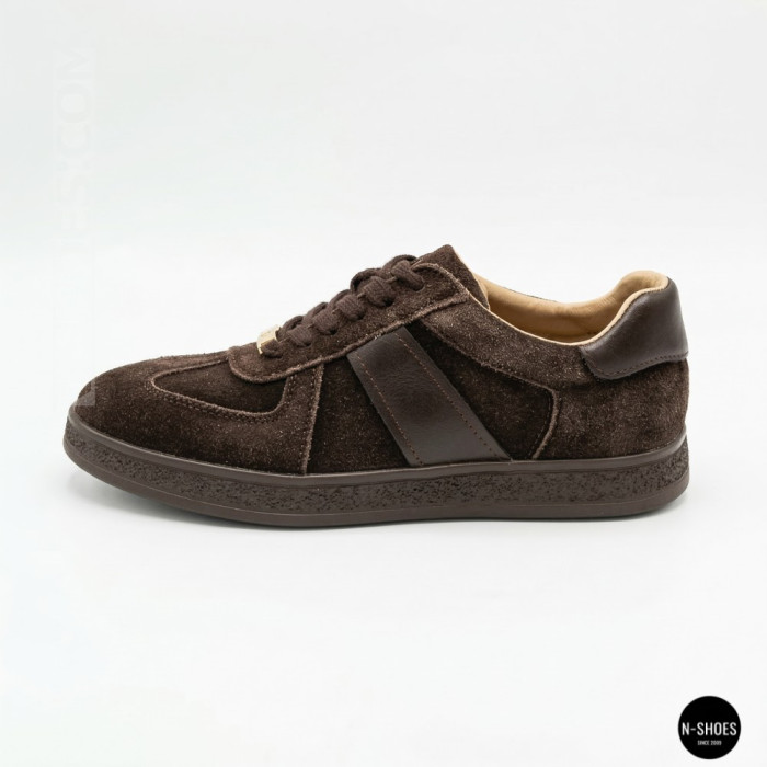Женские коричневые замшевые кеды Allsy 210785 Lonza 212648 Alfi Brown 9227-30-500 brown 6210 в