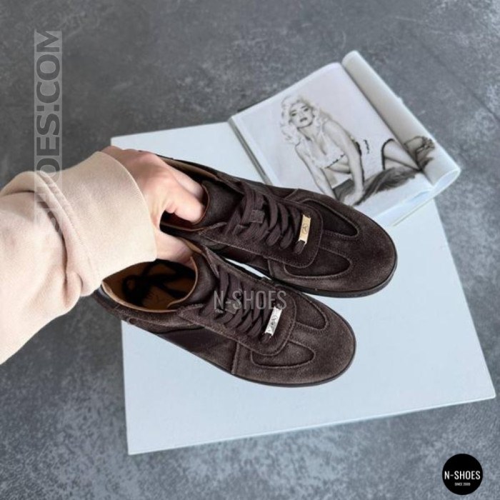 Жіночі коричневі замшеві кеди Allsy 210785 Lonza 212648 Alfi Brown 9227-30-500 brown 6210 у