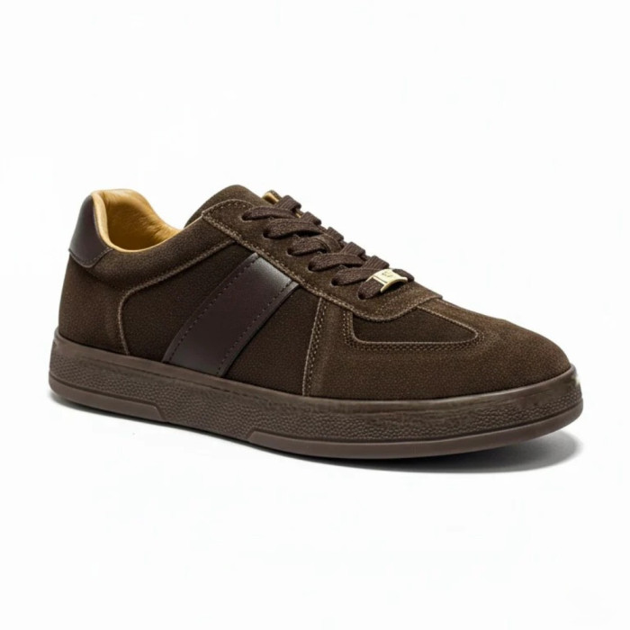 Женские коричневые замшевые кеды Allsy 210785 Lonza 212648 Alfi Brown 9227-30-500 brown 6210 в