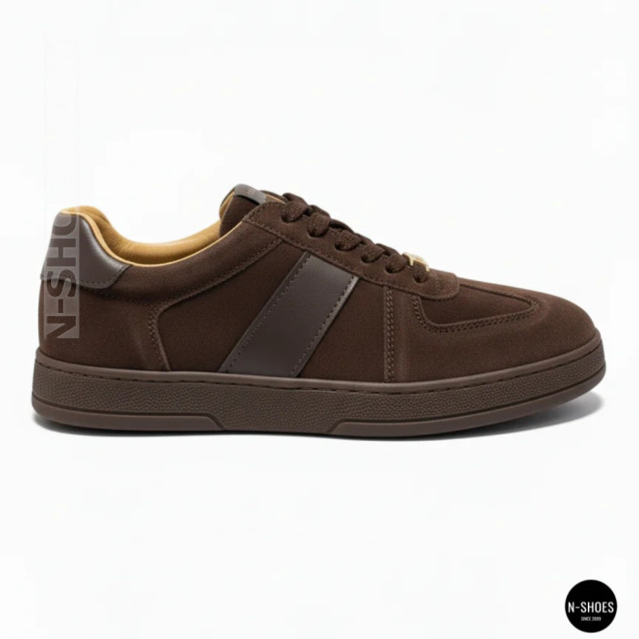 Женские коричневые замшевые кеды Allsy 210785 Lonza 212648 Alfi Brown 9227-30-500 brown 6210 в