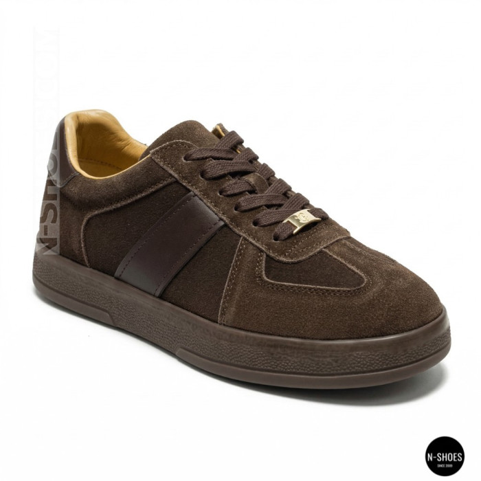 Женские коричневые замшевые кеды Allsy 210785 Lonza 212648 Alfi Brown 9227-30-500 brown 6210 в
