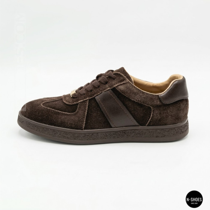 Женские коричневые замшевые кеды Allsy 210785 Lonza 212648 Alfi Brown 9227-30-500 brown 6210 в