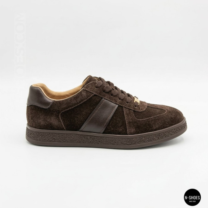 Женские коричневые замшевые кеды Allsy 210785 Lonza 212648 Alfi Brown 9227-30-500 brown 6210 в