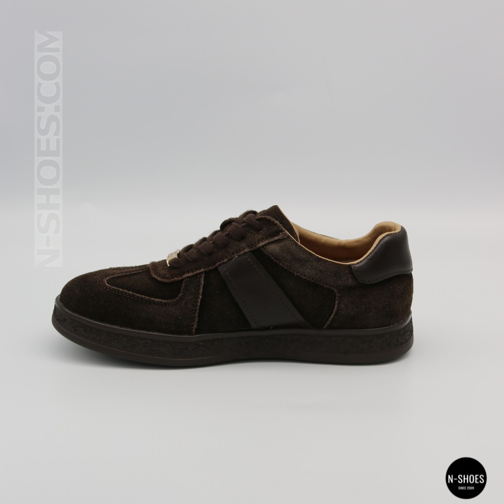 Жіночі коричневі замшеві кеди Allsy 210785 Lonza Alfi Brown 9227-30-500 brown 6210 у стилі Maison Margiela