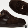 Женские коричневые замшевые кеды Allsy 210785 Lonza 212648 Alfi Brown 9227-30-500 brown 6210 в стиле Maison Margiela