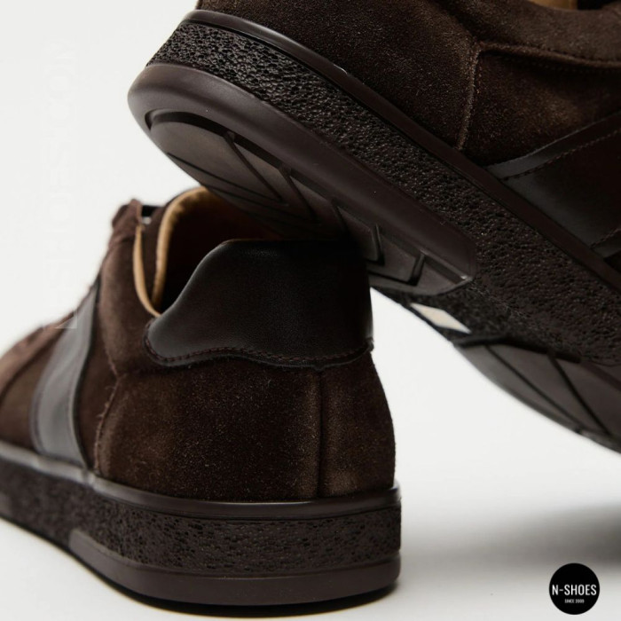 Женские коричневые замшевые кеды Allsy 210785 Lonza 212648 Alfi Brown 9227-30-500 brown 6210 в
